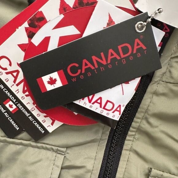 Canada Weather Gear Sherpa Lined Anorak Parker Jacket Sage Style OLCW894EC - Picture 5 of 15